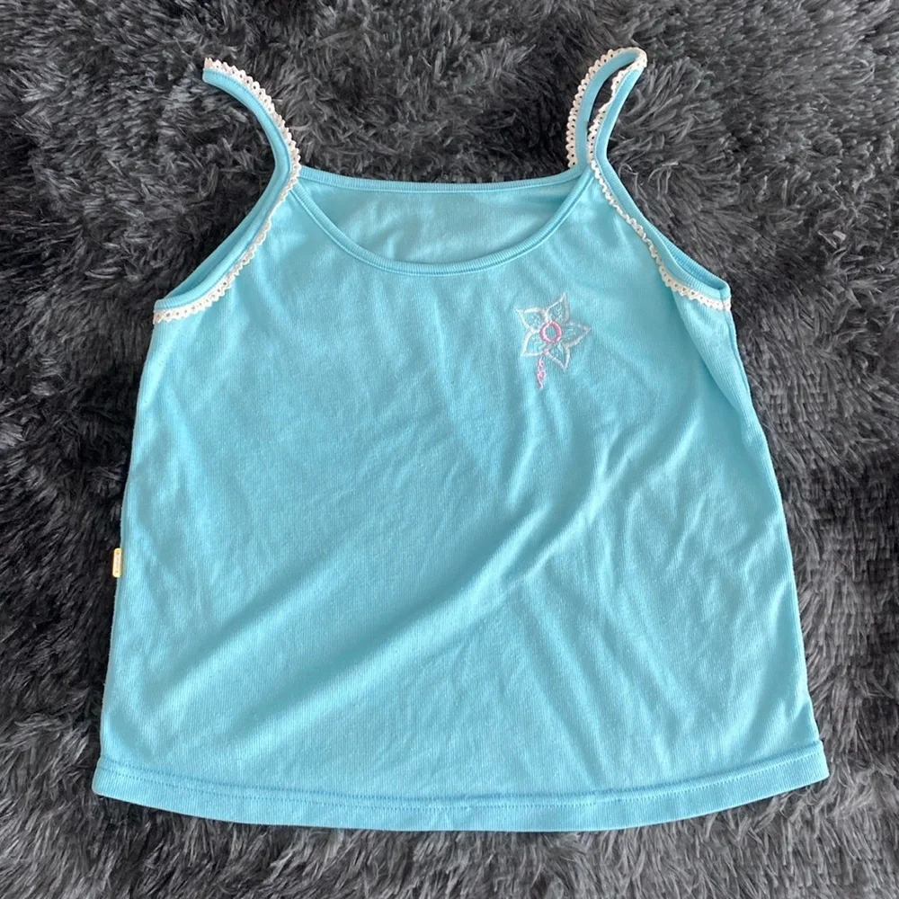 Zuhaila baby blue sleepwear tank top